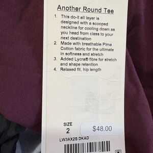 lululemon athletica Another Round Tee - Purple